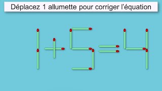 énigmes dallumettes 355 [upl. by Nosrej]