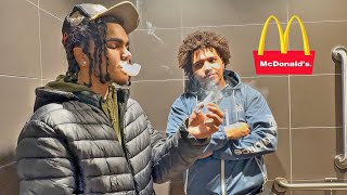 HOTBOXING MCDONALDS THEN ORDERING [upl. by Eniliuqcaj]