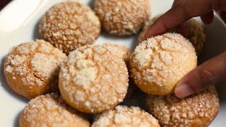 MUST TRY Buttery Sweet and Crumbly Cookies Gnanakatha Recipe [upl. by Ttayw]