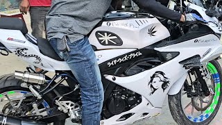 বাংলাদেশের সেরা Suzuki GSXR Modified  Suzuki Gsxr Stickers Modification  Bike Accessories [upl. by Georgina]