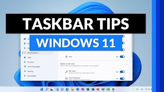 Windows 11 taskbar  How to customize it and other Taskbar features and tips shorts [upl. by Kassia]