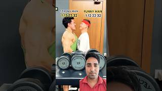 Funny Guy vs Strong Guy  Ultimate Challenge Who will Win 🏆💪challenge gym fitness workout [upl. by Acirretal610]