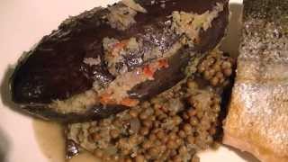 Clean eating recept gevulde aubergine met linzen [upl. by Sinegra234]