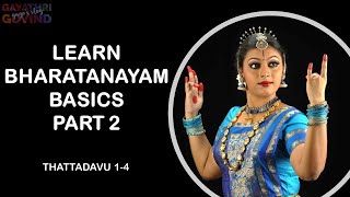 Bharatanatyam Dance Lessons 2  Bharatanatyam Thattadavu Steps 14  Gayathri Govind [upl. by Shaine]