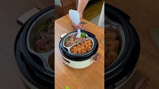 Fortunately I saw this Yuanyang electric pressure cooker I can easily serve three dishes and one [upl. by Abijah]