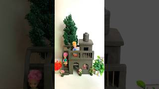 Beautiful clay house 🏠😱 diy craft doll viral clay shorts [upl. by Neleh]