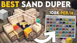 Minecraft BEST Sand Duper Tutorial 121  Easiest Sand Duper In Minecraft  108K Perh [upl. by Ogram638]