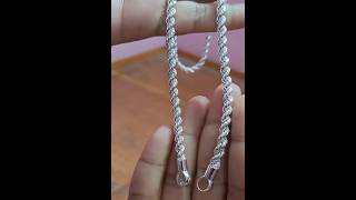 Silver chain making  How to make rope chain  Handmade made rope chain [upl. by Auerbach]