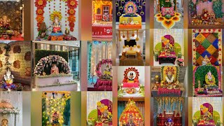 Ganpati Chaturthi Decoration Ideas At Home  Ganesh Chaturthi Celebration Ideas At Home  Artbyanita [upl. by Grimona]