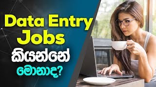 Data Entry Jobs ඩේටා එන්ට්‍රි ජොබ් කියන්නේ මොනාද [upl. by Alfred]