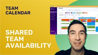 Shared Team Calendar Availability  3veta Product Update [upl. by Coyle]