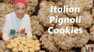 Italian Pignoli Cookies  Baking with Italian MaMa [upl. by Abramo986]