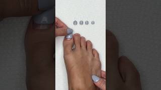 Milky Gray Toenails 🩶 [upl. by Valora]