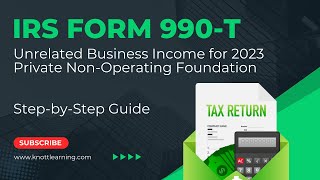 How to File IRS Form 990T for UBTI for 2023 [upl. by Miharba]