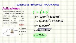 Teorema de Pitágoras  Aplicaciones [upl. by Ladiv]