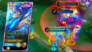 NATAN SOLO RANK BERTABRAKAN ROLEGAMEPLAY NATAN mobilelegends trending natanbestbuild mlbb [upl. by Ayotal]