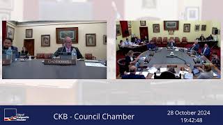 City of KalgoorlieBoulder Live Stream  Ordinary Council Meeting  28 October 2024 [upl. by Elita248]