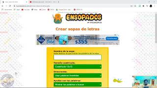 Configuración de Ensopados SOPA DE LETRAS [upl. by Atteynod]