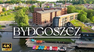 Bydgoszcz z drona  Bydgoszcz Poland  Cinematic Drone Video 4k [upl. by Nylde]