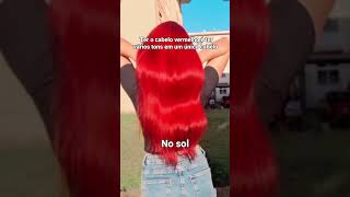 CABELO VERMELHO 🤌❤️ vermelhoariel cabelocolorido cabelosvermelhos cabelovermelho cabelo [upl. by Llekim476]