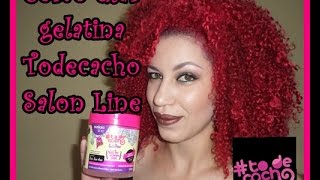 Como usar gelatina Todecacho Vai ter Volume SIM Salon Line  Juliana Farias [upl. by Olshausen134]