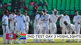 West Indies vs South Africa 2nd Test 2024 Day 3 Highlights  WI vs Sa 2nd Test Day 3 Highlights 2024 [upl. by Ewald]