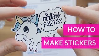 How To Make Stickers With Cricut SUPER QUICK  EASY [upl. by Asenad]