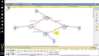 Static Routing between 4 Routers [upl. by Babbette]