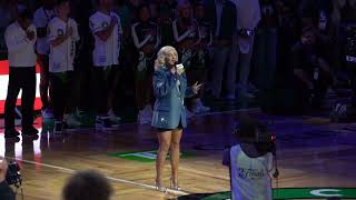 Joelle James National Anthem  Game 5 NBA Finals Celtics World Champions 2024 [upl. by Branen]