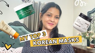 My Top 3 KOREAN MASKS in 2024  for all skin types koreanskincare facemask [upl. by Ria545]