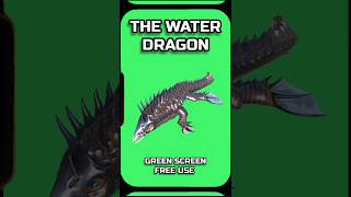 WATER DRAGON video animation Footage on THE GREEN SCREEN [upl. by Lsiel135]