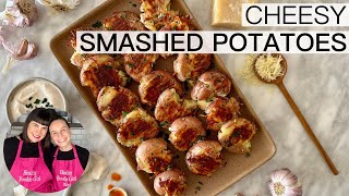 CHEESY SMASHED POTATOES RECIPE [upl. by Atena]