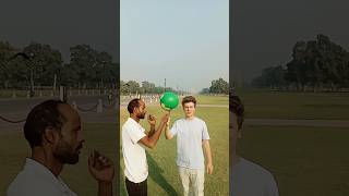 France Boy With Football Stunt please Support Me My Talent football stunt ytshorts indiagate [upl. by Atteuqihc380]