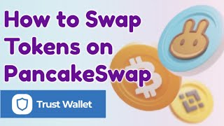 How to Swap Tokens on PancakeSwap using Trust Wallet  Floki Inu and BNB trading pair [upl. by Heady]