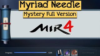 Myriad Needle Mir4 Mystery Mission Full [upl. by Zehcnas]