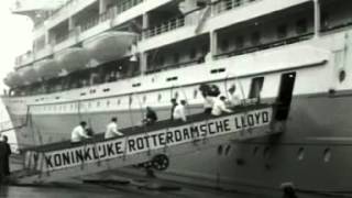 Terugkeer schip Willem Ruys naar Rotterdamse haven 1953 [upl. by Kera146]