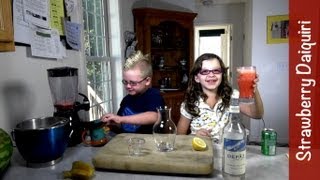 Mocktails Strawberry Daiquiri Mocktails4Kids virgin nonalcoholic [upl. by Lemaj]