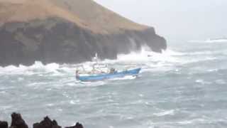 Hetjur hafsins Icelandic fishing vessels in heavy seas [upl. by Ennovoj]