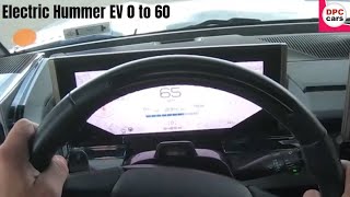 Electric Hummer EV 0 to 60 [upl. by Hilly737]