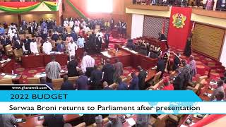 Serwaa Broni returns to Parliament at 2022 Budget reading [upl. by Chemosh]