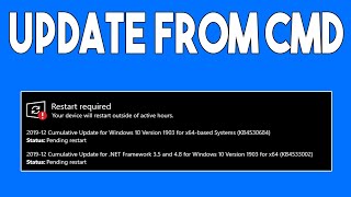 How To Run Windows 10 Update From Command Prompt [upl. by Olpe]