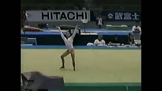 Lilia Podkopayeva UKR Floor Podium Training 1995 Sabae World Championships [upl. by Anglim]