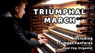 Triumphal March for Pipe Organ  Paul Fey Sheet Music Opus 152  Laurenskerk Rotterdam Sampleset [upl. by Eiznek]