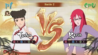 TENTEN VS KARIN VERY HARD 4K UHD NARUTO 2024 [upl. by Alekin]