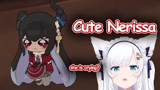 Fubukis reaction to seeing small Nerissa crying【Hololive ENG Sub】 [upl. by Now247]