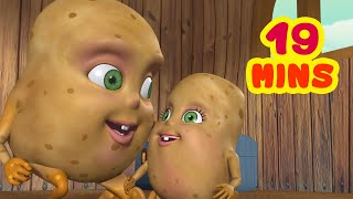 Aloo Kachaloo Beta Kahan Gaye The and much more  Hindi Rhymes collection for kids  Infobells [upl. by Koehler]