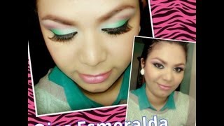 Maquillaje ojos verde Esmeralda  Tutorial [upl. by Avat]