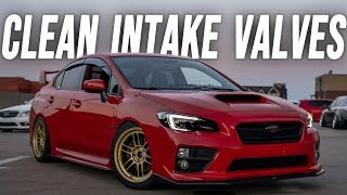 Cleaning intake Carbon Buildup on the Subaru WRX  Direct injection Issues [upl. by Yeldud]