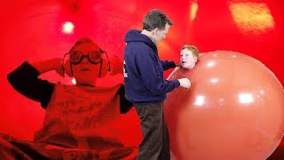 Giant Balloon Challenge 🎈View on the INSIDE  vlog e366 2018 balloon logan [upl. by Tati]