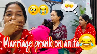 Marriage Prank On Anita🤭😹 Rone Lag Gayi Bichari😭youtube neerajthakurvlog [upl. by Anahsek]